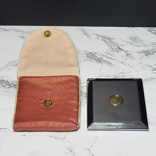 Dual Mirror Compact With Case Hong Kong (Vintage) Decor