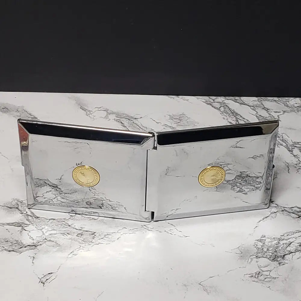 Dual Mirror Compact With Case Hong Kong (Vintage) Decor