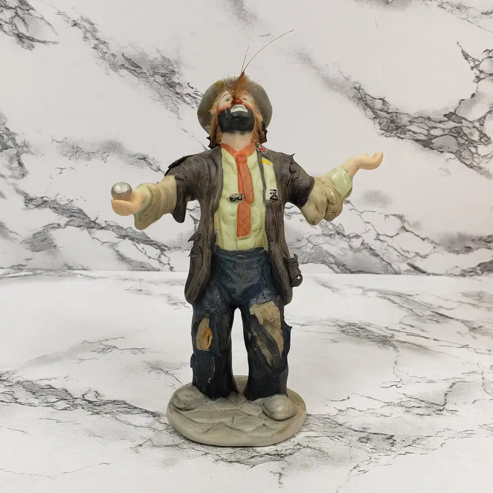 Emmitt Kelly Jr Clown Figurine Vintage Decor