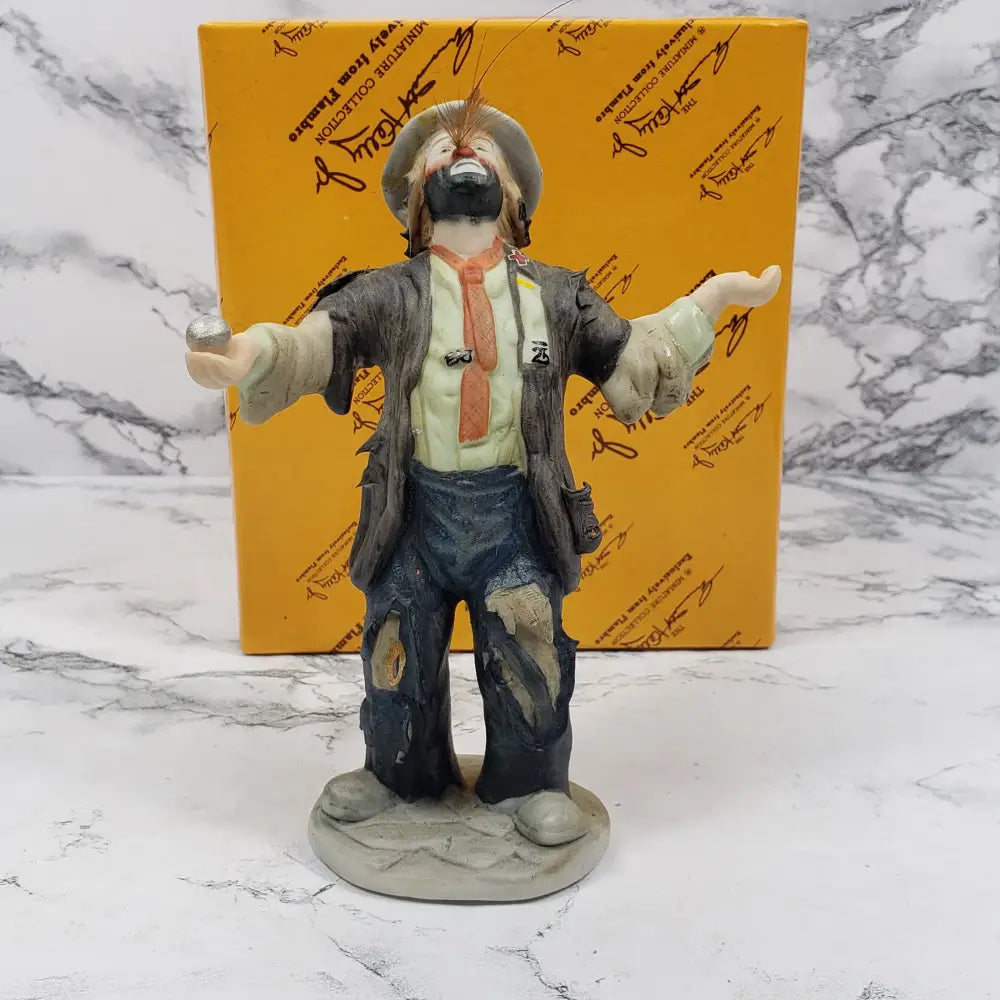 Emmitt Kelly Jr Clown Figurine Vintage Decor