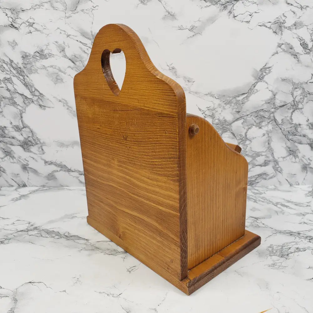 Farmhouse Recipe Box Handmade Solid Wood Vintage