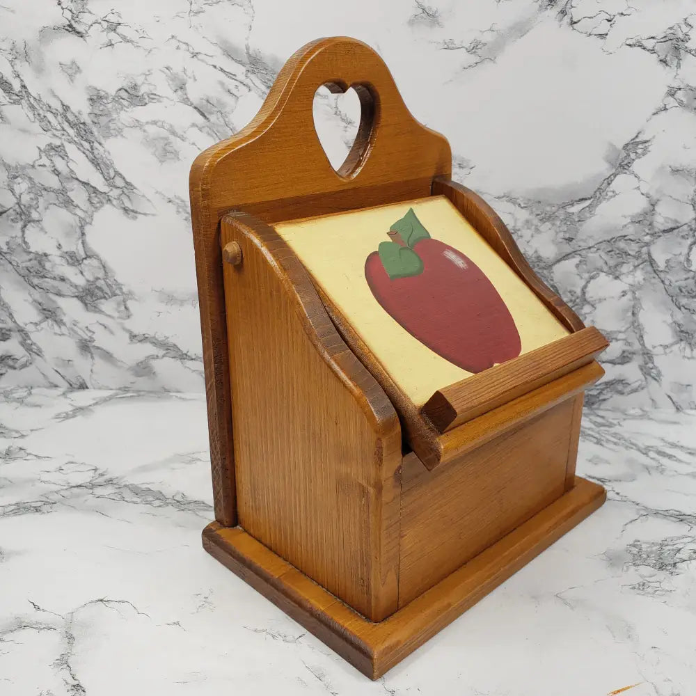 Farmhouse Recipe Box Handmade Solid Wood Vintage