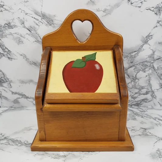 Farmhouse Recipe Box Handmade Solid Wood Vintage