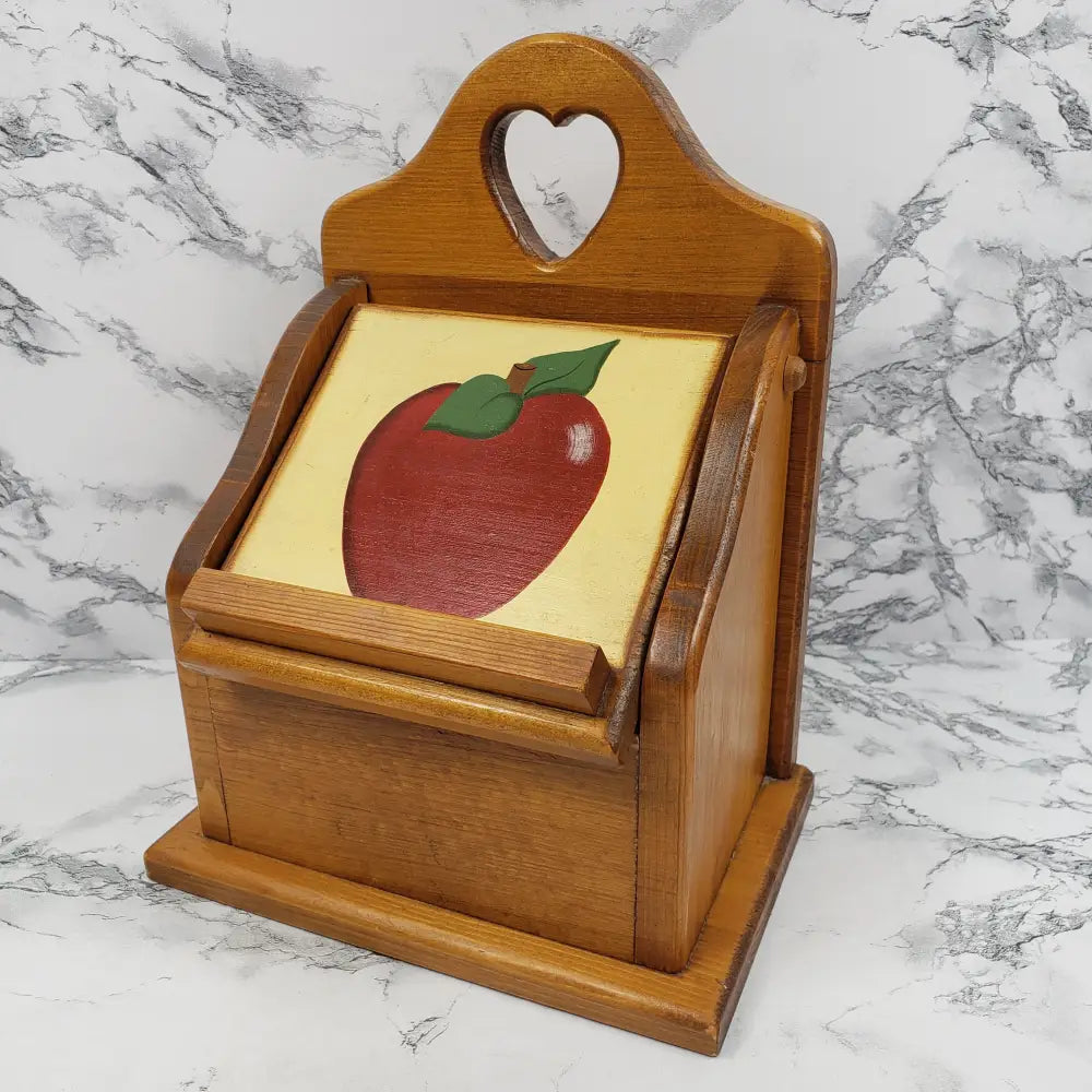 Farmhouse Recipe Box Handmade Solid Wood Vintage
