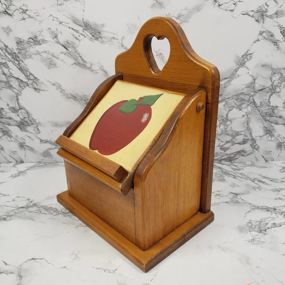Farmhouse Recipe Box Handmade Solid Wood Vintage