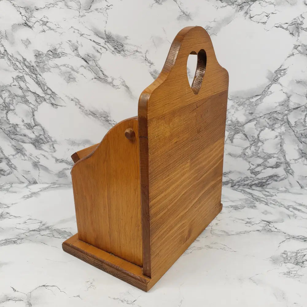 Farmhouse Recipe Box Handmade Solid Wood Vintage
