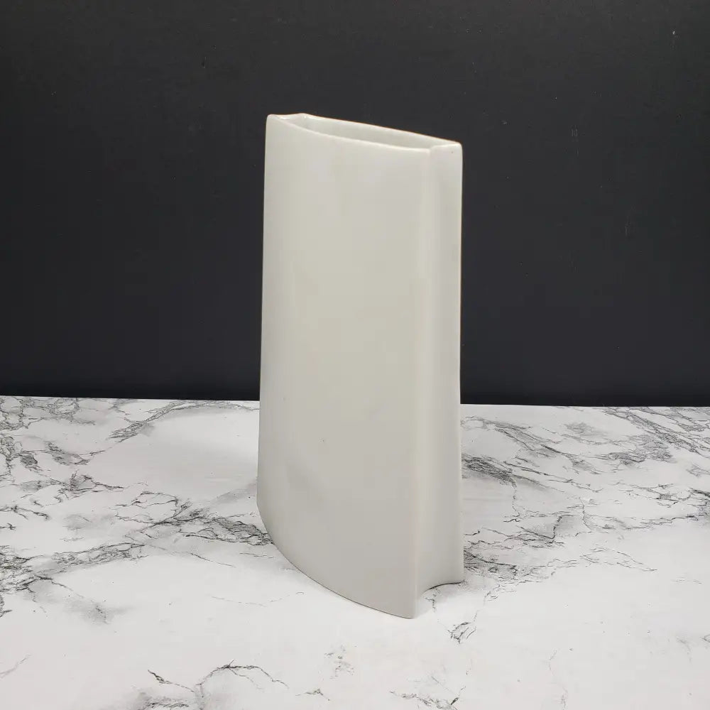 Floral Bag Vase Artist Signed Porcelain Vintage Decor