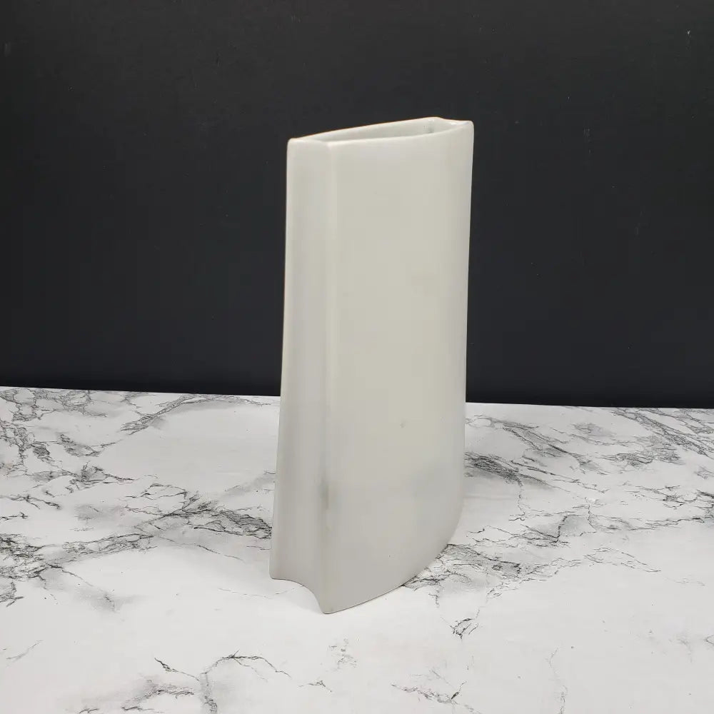 Floral Bag Vase Artist Signed Porcelain Vintage Decor