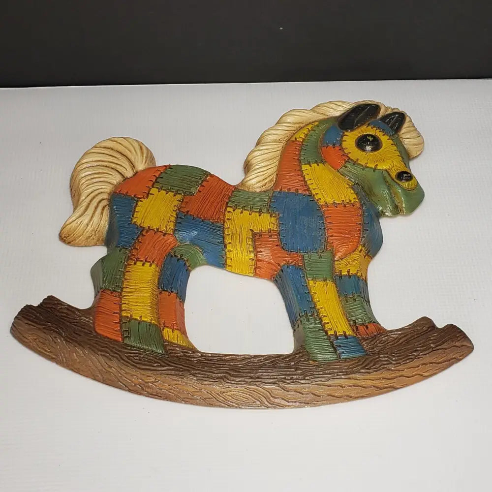 Foam Craft Patchwork Rocking Horse Vintage Decor