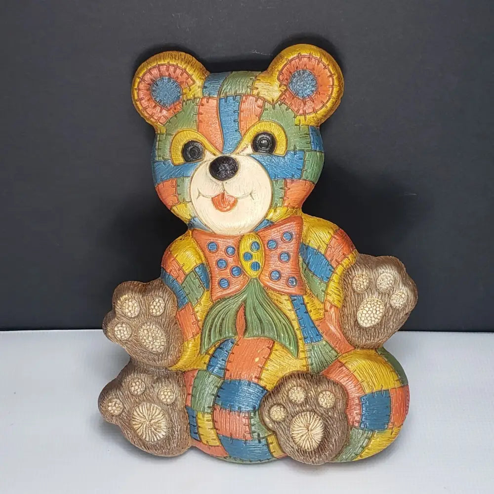 Foam Craft Patchwork Teddy Bear Vintage Decor