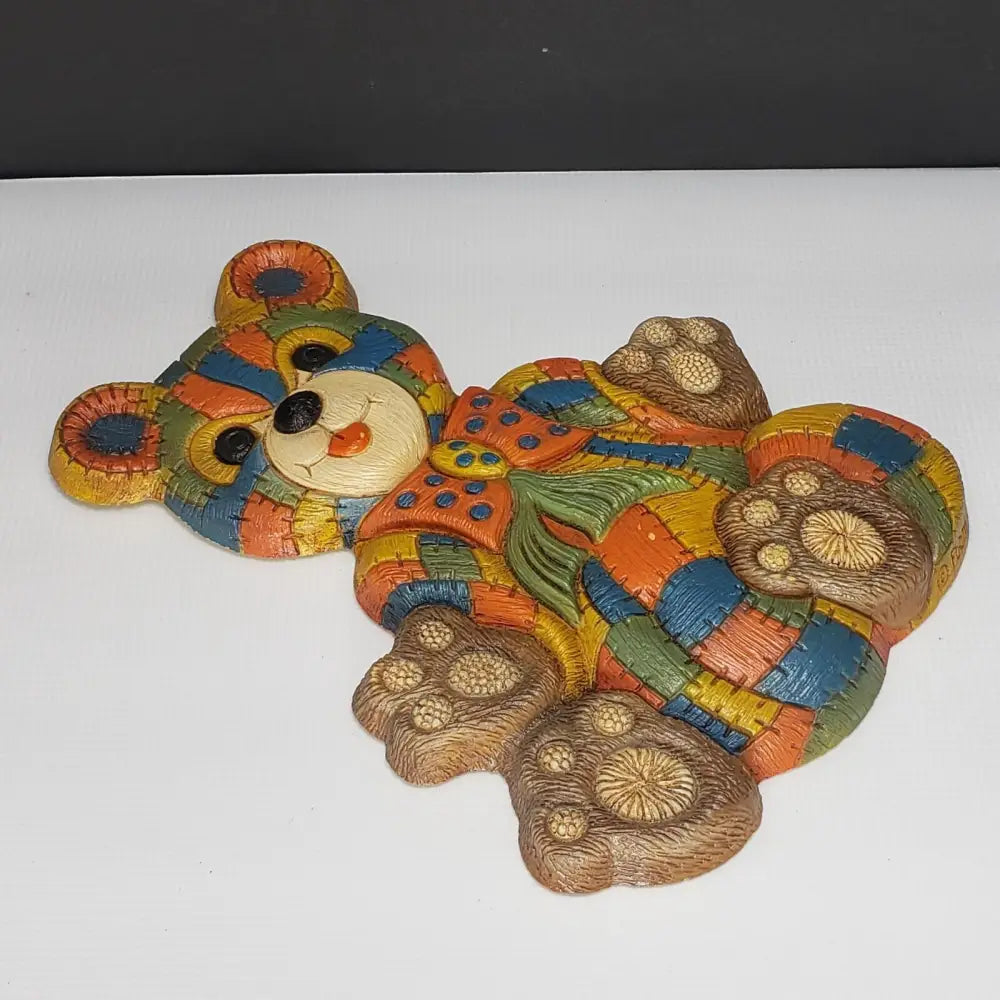 Foam Craft Patchwork Teddy Bear Vintage Decor