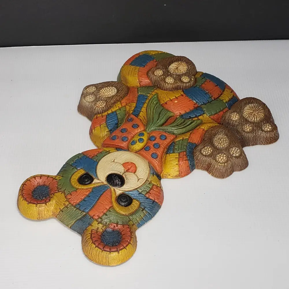 Foam Craft Patchwork Teddy Bear Vintage Decor