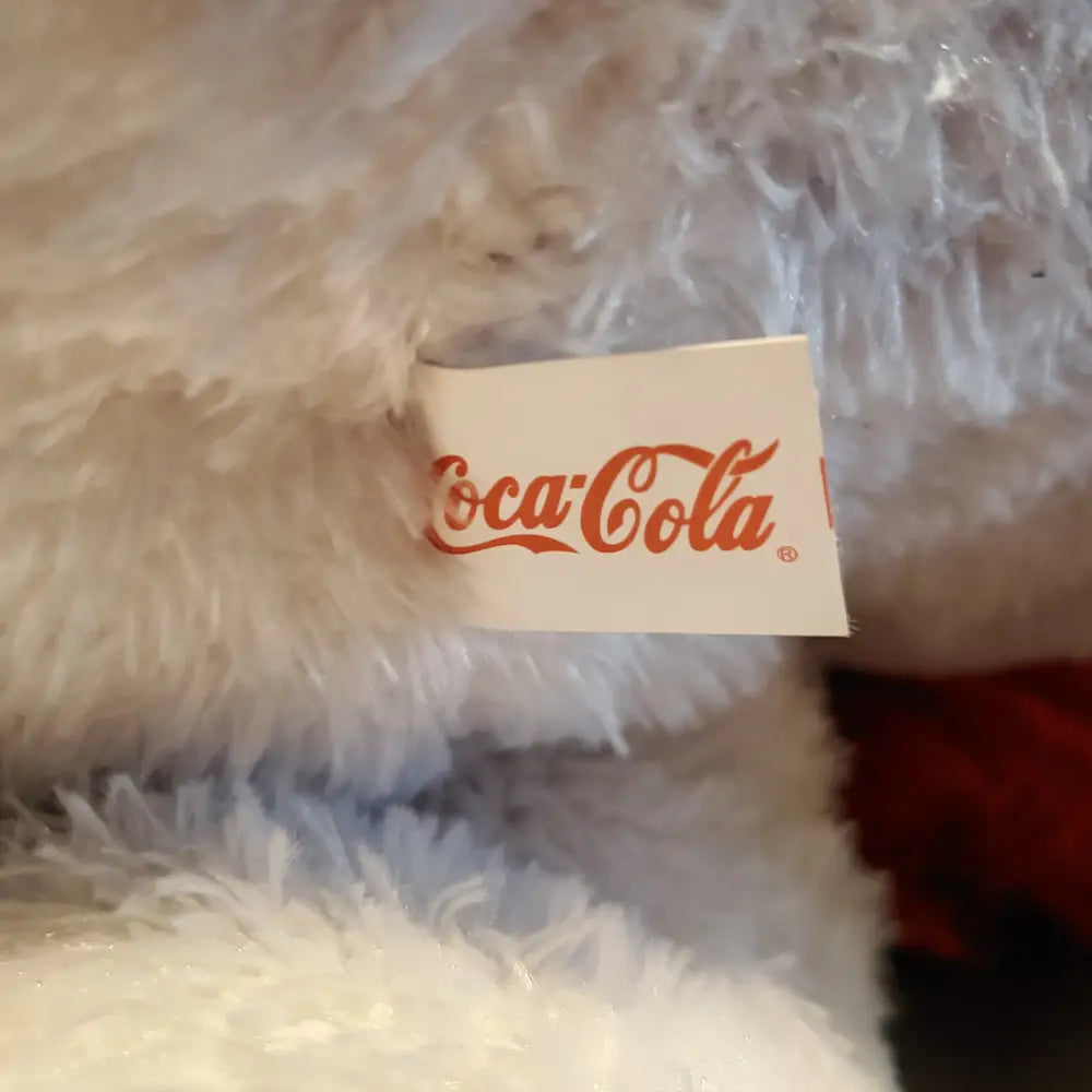 Giant 2015 Coca Cola Polar Bear Plush 31 Tall Mint Condition Decor