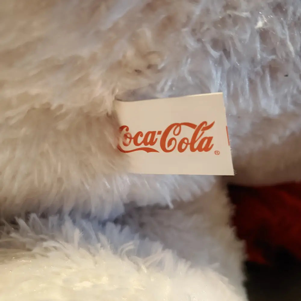 Giant 2015 Coca Cola Polar Bear Plush 31 Tall Mint Condition Decor