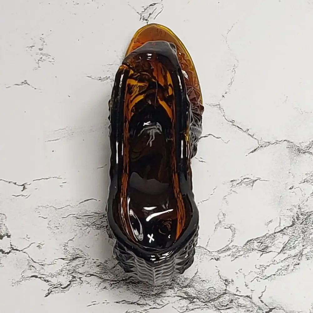 Glass Shoe Mid Century Taiwan Import Vintage - Decor