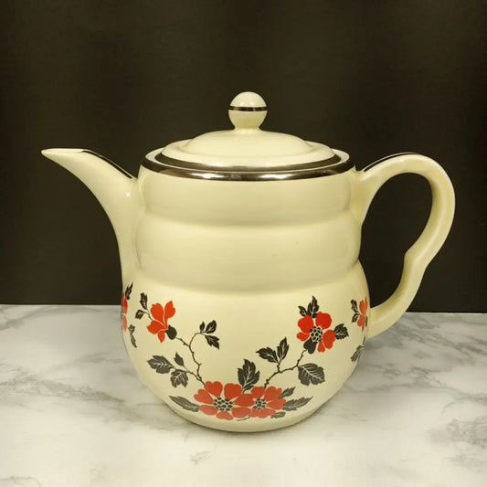 Hall Daniel Red Poppies Coffee Pot ( Vintage ) Decor