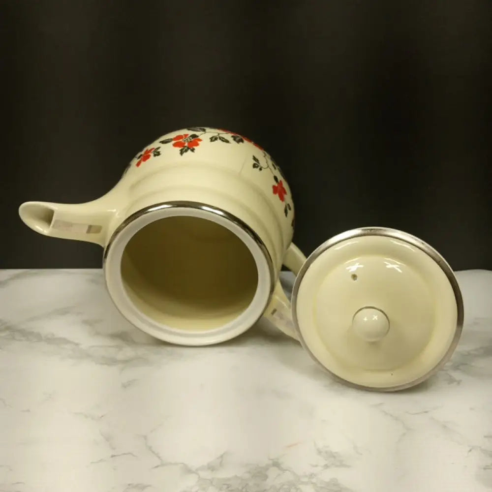 Hall Daniel Red Poppies Coffee Pot ( Vintage ) Decor