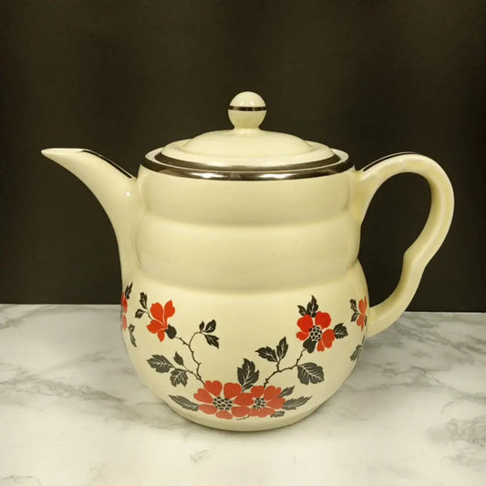 Hall Daniel Red Poppies Coffee Pot ( Vintage ) Decor