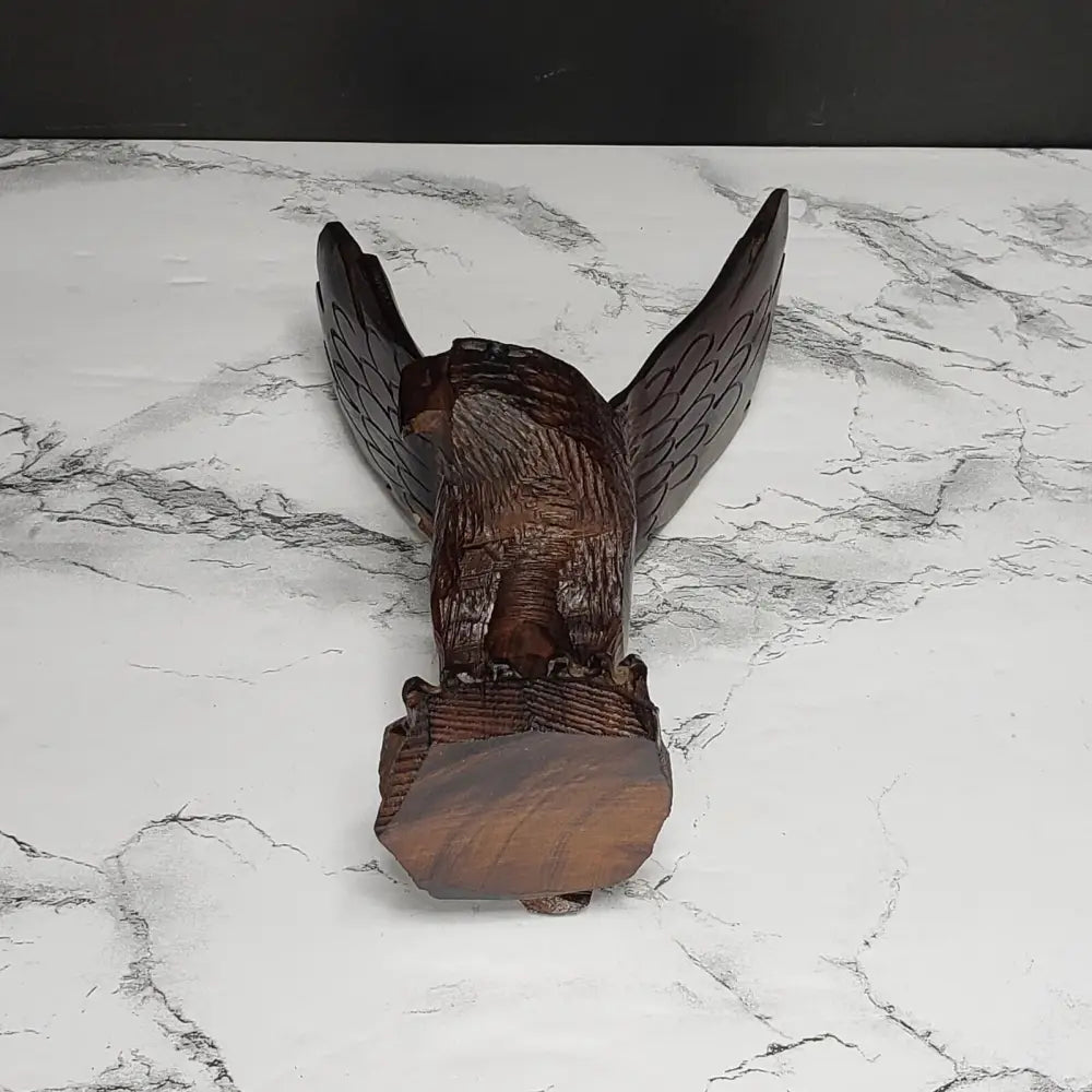 Hand Carved Ironwood Eagle (Vintage) Decor