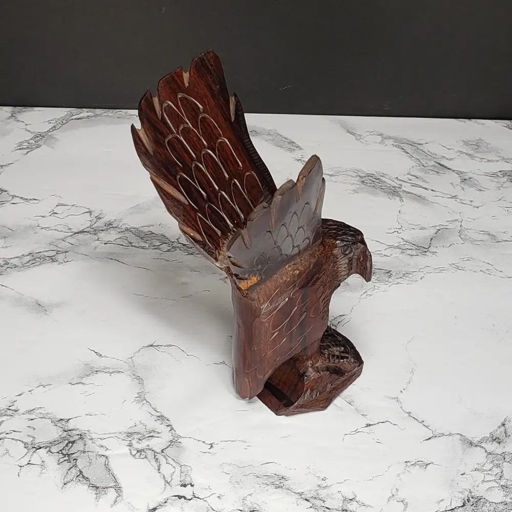 Hand Carved Ironwood Eagle (Vintage) Decor