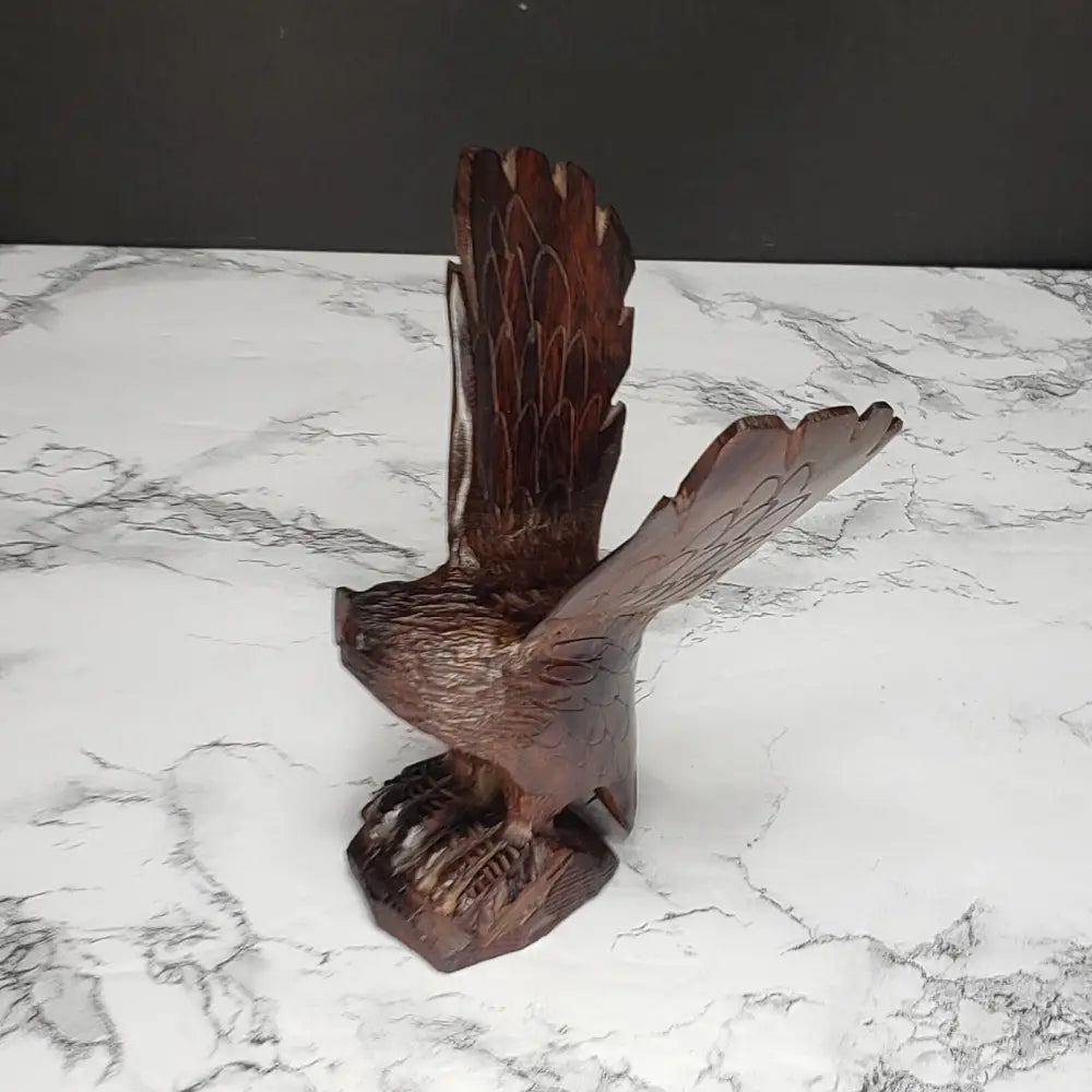 Hand Carved Ironwood Eagle (Vintage) Decor