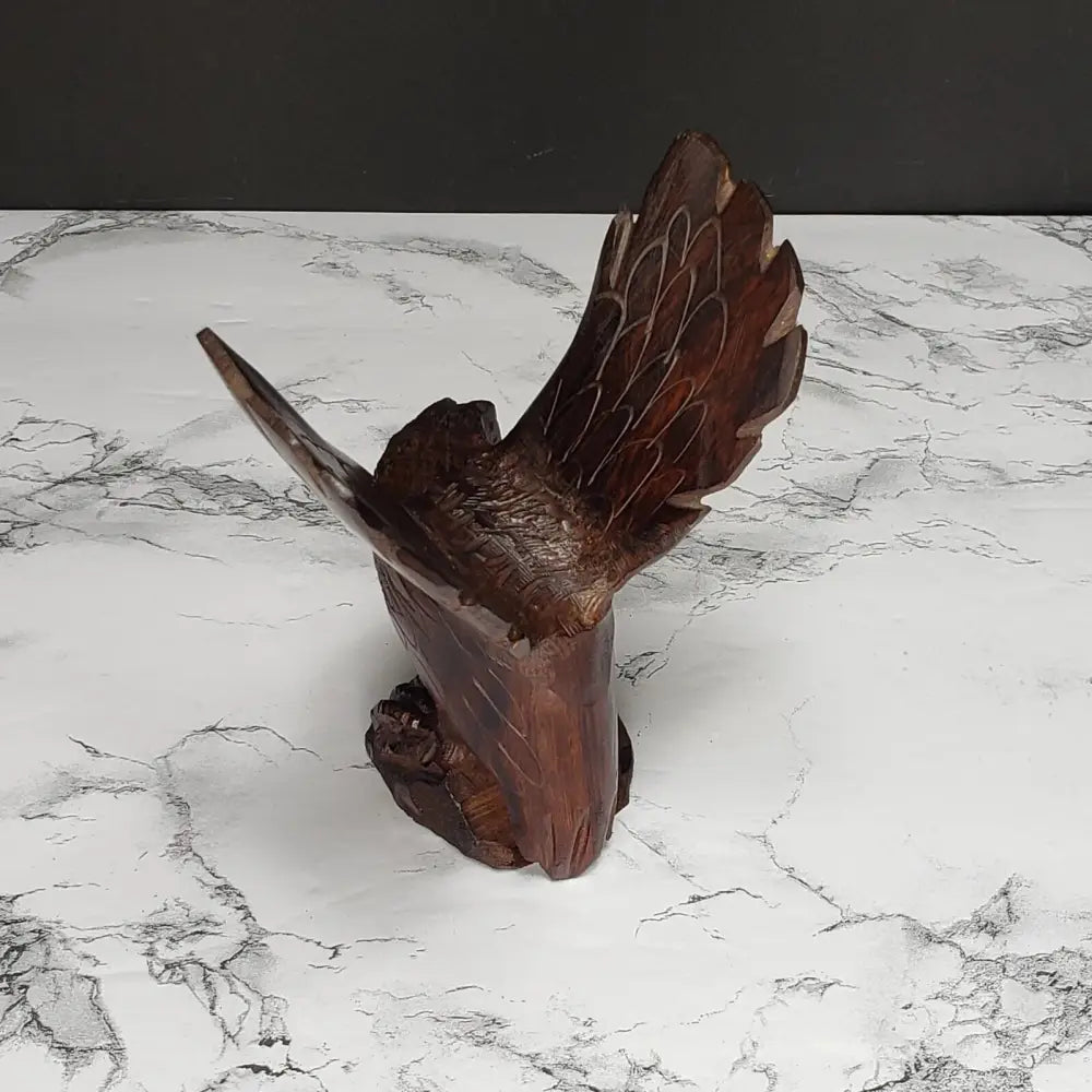 Hand Carved Ironwood Eagle (Vintage) Decor