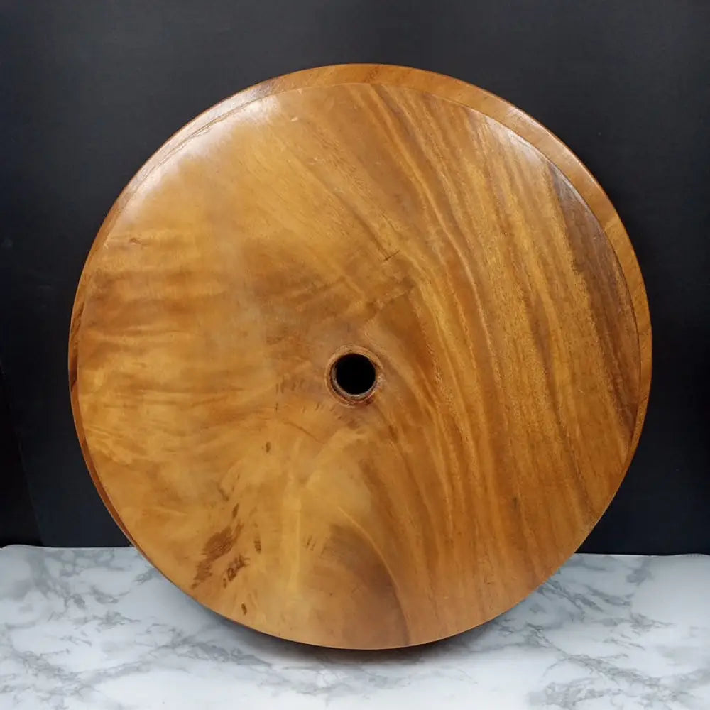 Hand Carved Lazy Susan Serving Tray ( Vintage ) Decor