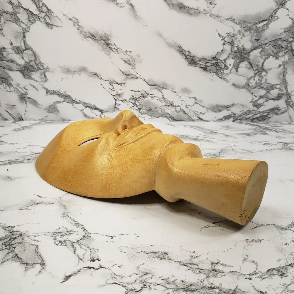 Hand Carved Mask Wall Table Art Vintage Decor