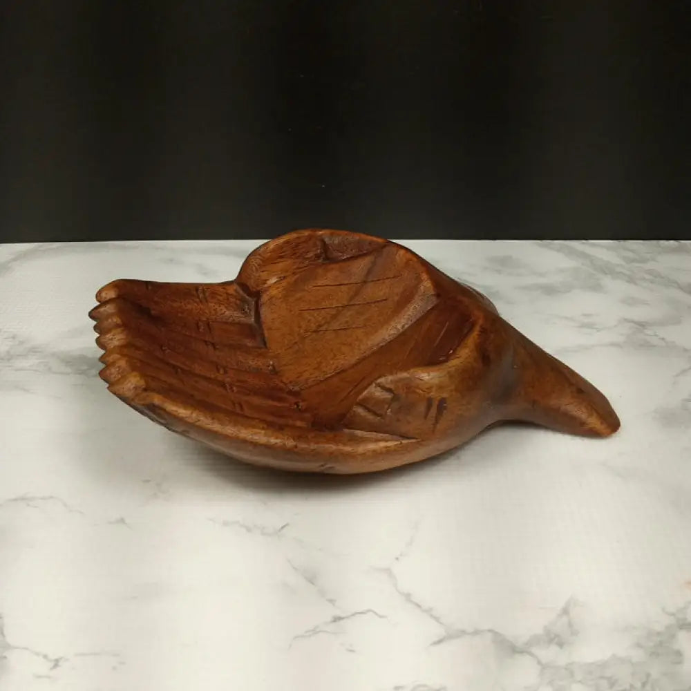 Hand Carved Open Hands Solid Wood ( Vintage ) Decor