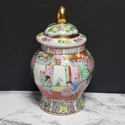 Hand Painted Ginger Jar (Vintage) Decor