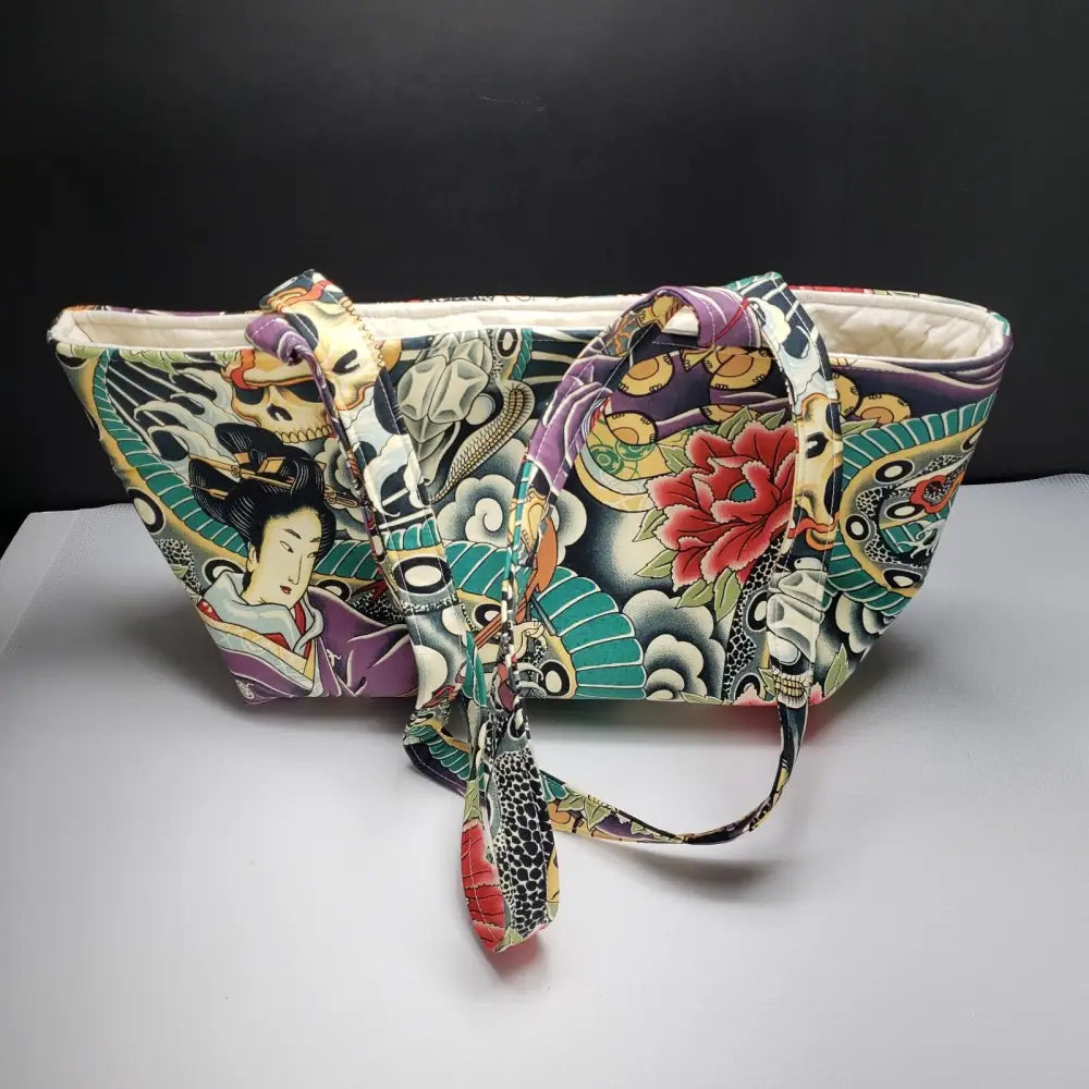 Handbag Handmade Zen Charmer Japanese Motif Handbags