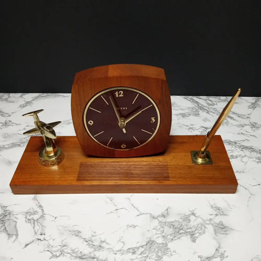 Handmade Airplane Desk Clock ( Vintage ) Decor