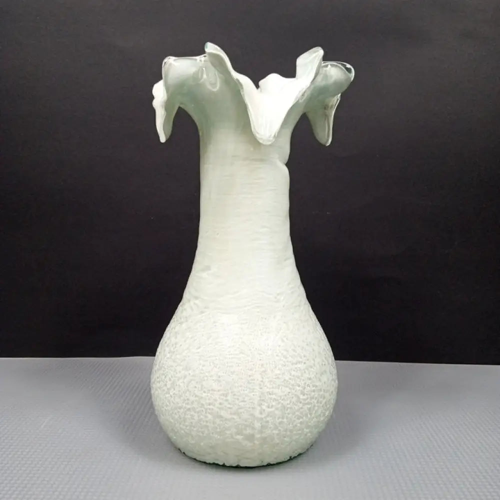 Handmade Blown Cased Glass Vase ( Vintage ) Decor
