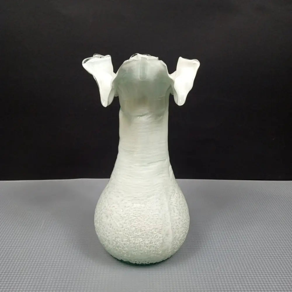 Handmade Blown Cased Glass Vase ( Vintage ) Decor