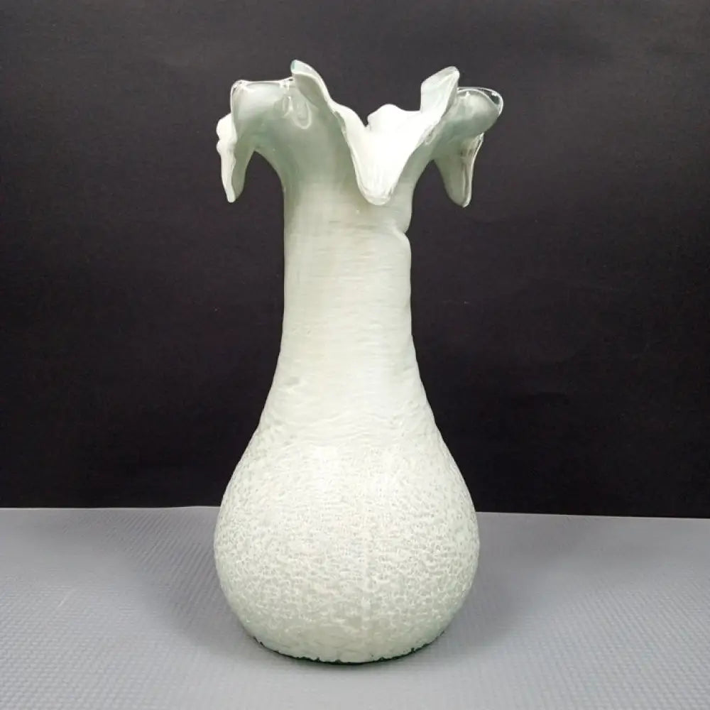 Handmade Blown Cased Glass Vase ( Vintage ) Decor