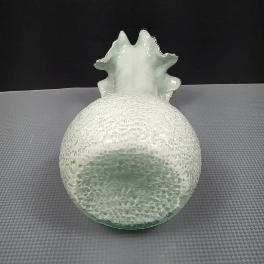 Handmade Blown Cased Glass Vase ( Vintage ) Decor
