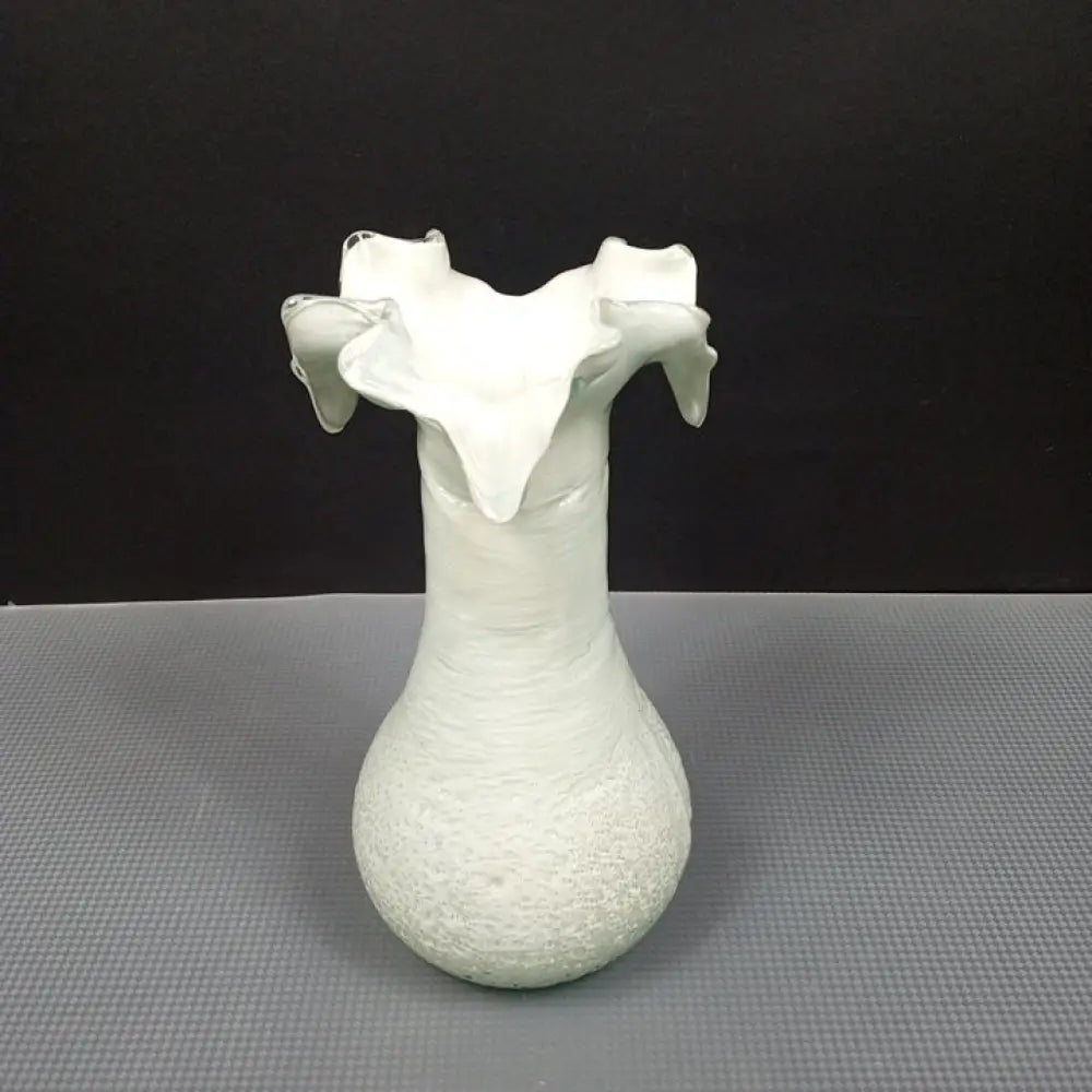 Handmade Blown Cased Glass Vase ( Vintage ) Decor
