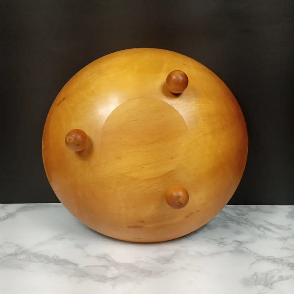 Handmade Dough Bowl Footed Solid Wood ( Vintage ) Decor