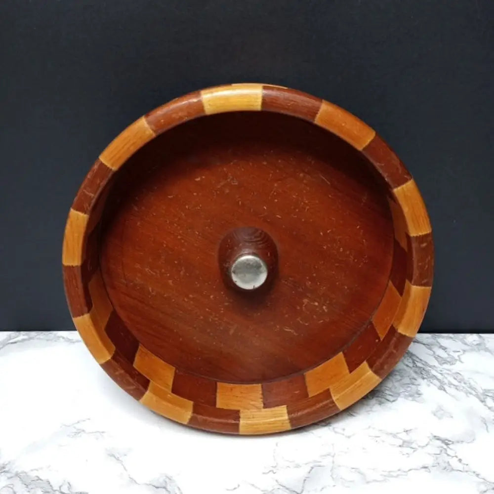 Handmade San Fransiscan Nut Bowl With Cracker ( Vintage ) Decor