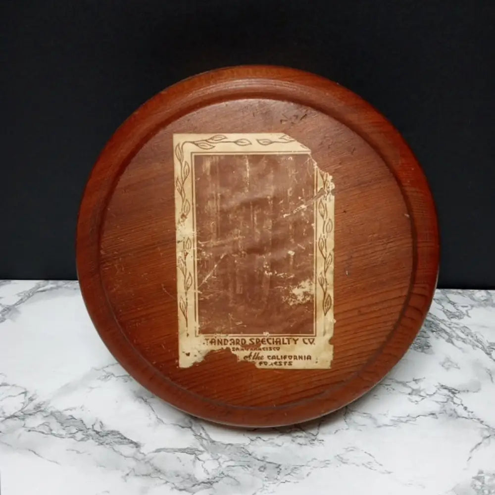 Handmade San Fransiscan Nut Bowl With Cracker ( Vintage ) Decor