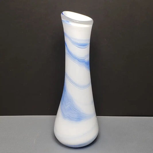 Handmade Signed Blown Cased Glass Vase - Decor