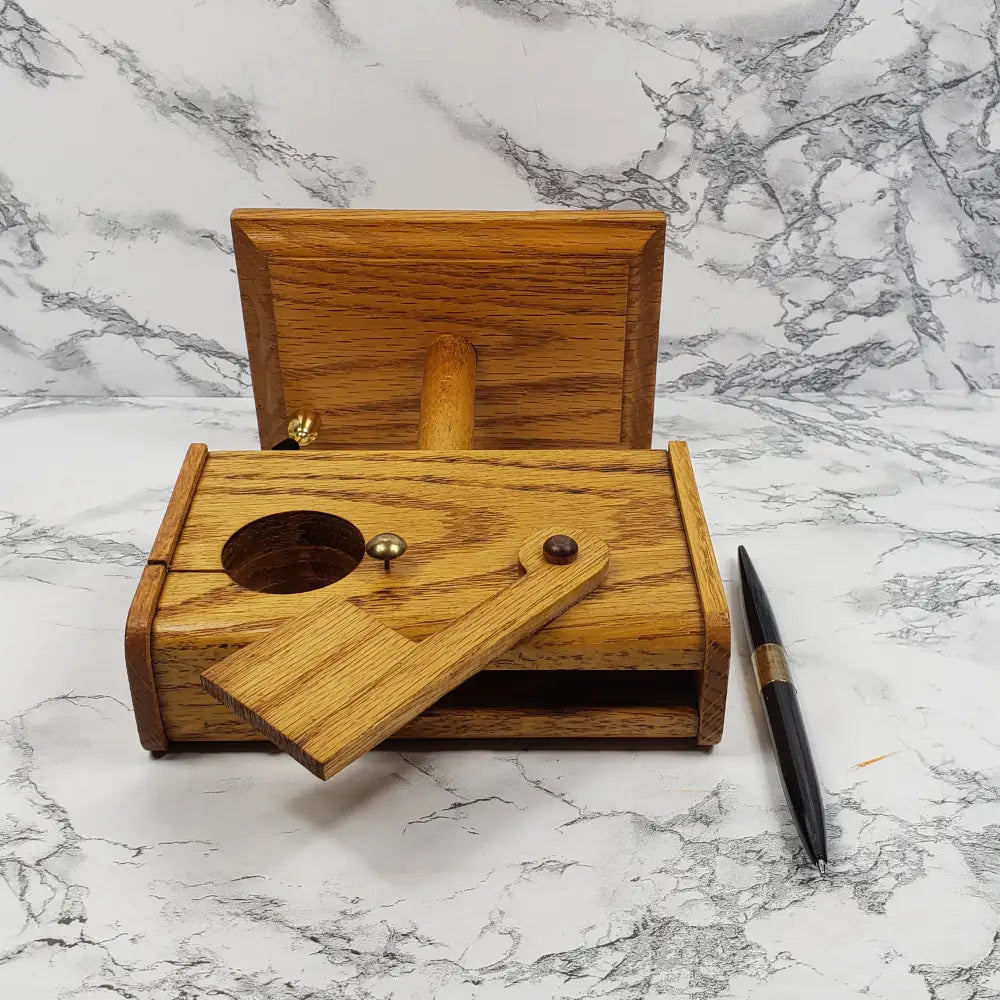 Handmade Solid Wood Desk Organizer Mailbox Vintage Decor