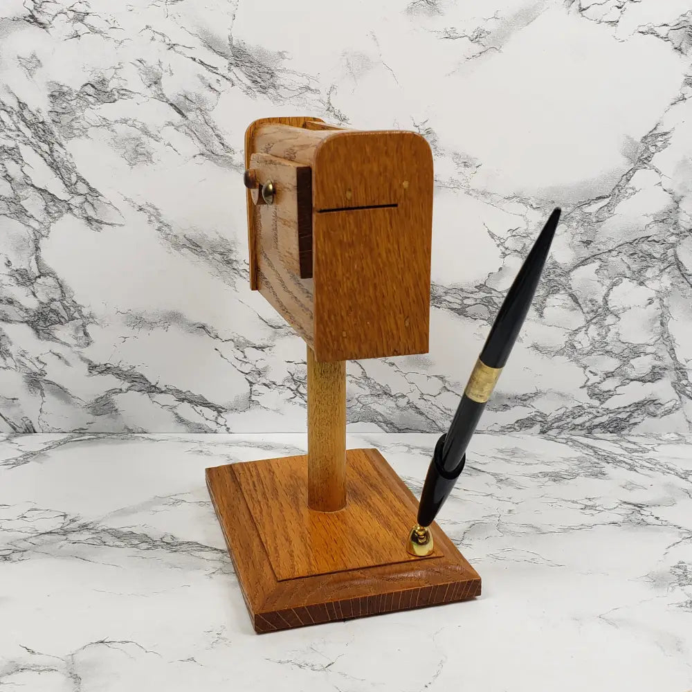 Handmade Solid Wood Desk Organizer Mailbox Vintage Decor