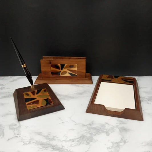Handmade Solid Wood Desk Set ( Vintage ) Decor