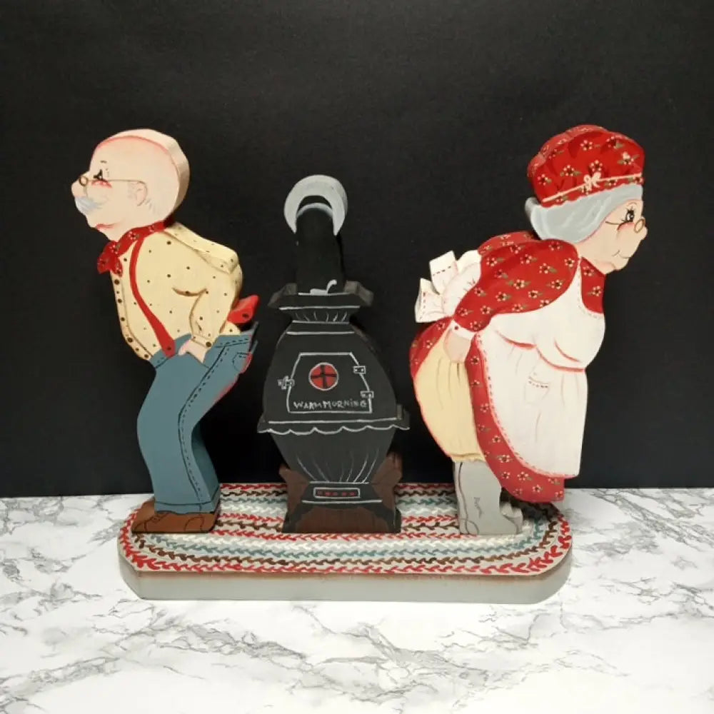 Handmade Solid Wood Ma & Pa ( Vintage ) Decor