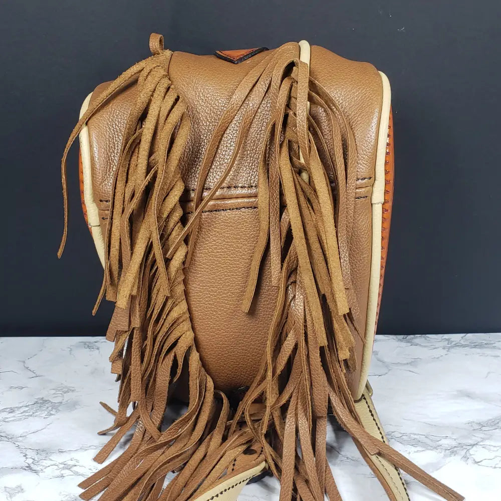 Harley Davidson Handmade Leather Purse Dual Gas Tank Vintage Handbags
