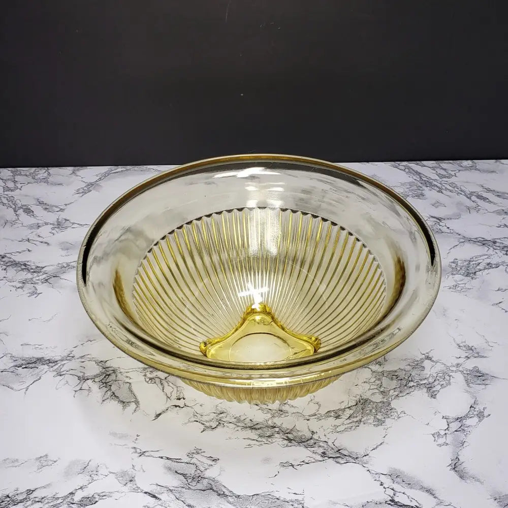Hazel Atlas Ribbed Mixing Bowl Vintage - Decor