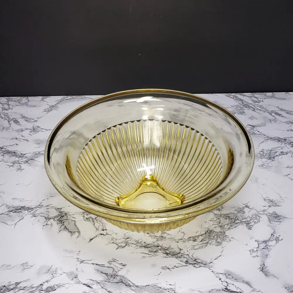 Hazel Atlas Ribbed Mixing Bowl Vintage - Decor