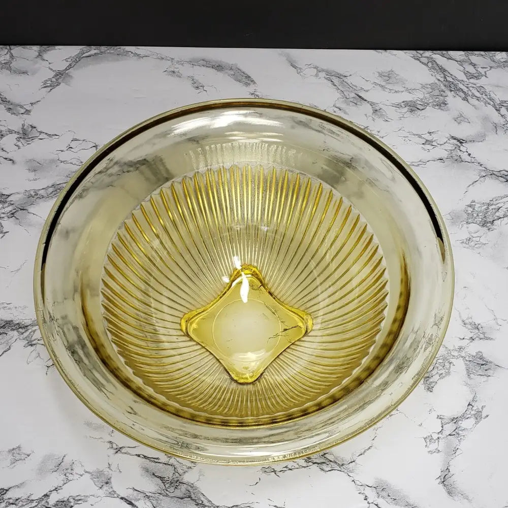 Hazel Atlas Ribbed Mixing Bowl Vintage - Decor