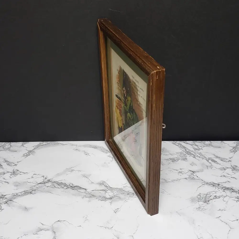 Framed Hinx Minx Nursery Rhyme Vintage Book Page - Decor